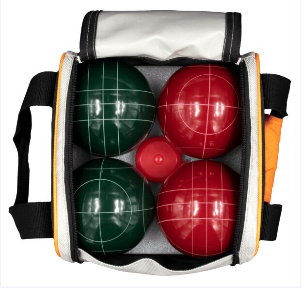 Großhandelsbocceball-kundenspezifischer Bocce-Ball mit Tasche Qualitäts-Bocceball Pallino