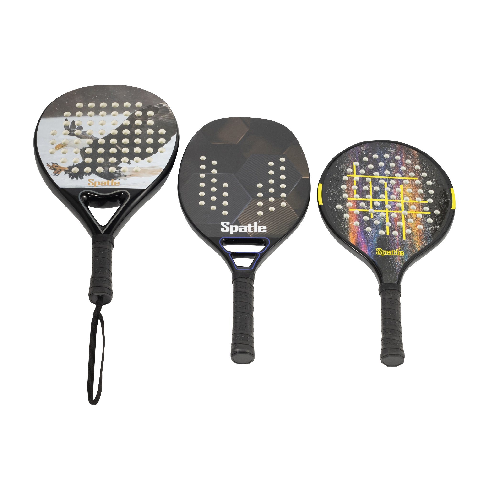 China Customized ODM Diamond/Teardrop/Round Pala Padel Schläger-Strand-Tennis-Paddel